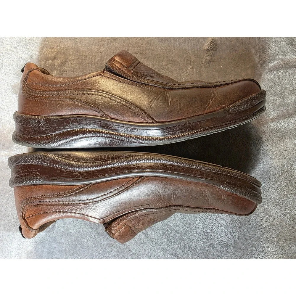 SAS Slip On Loafers Men 10 M Brown Leather Comfort‎ Shoes
